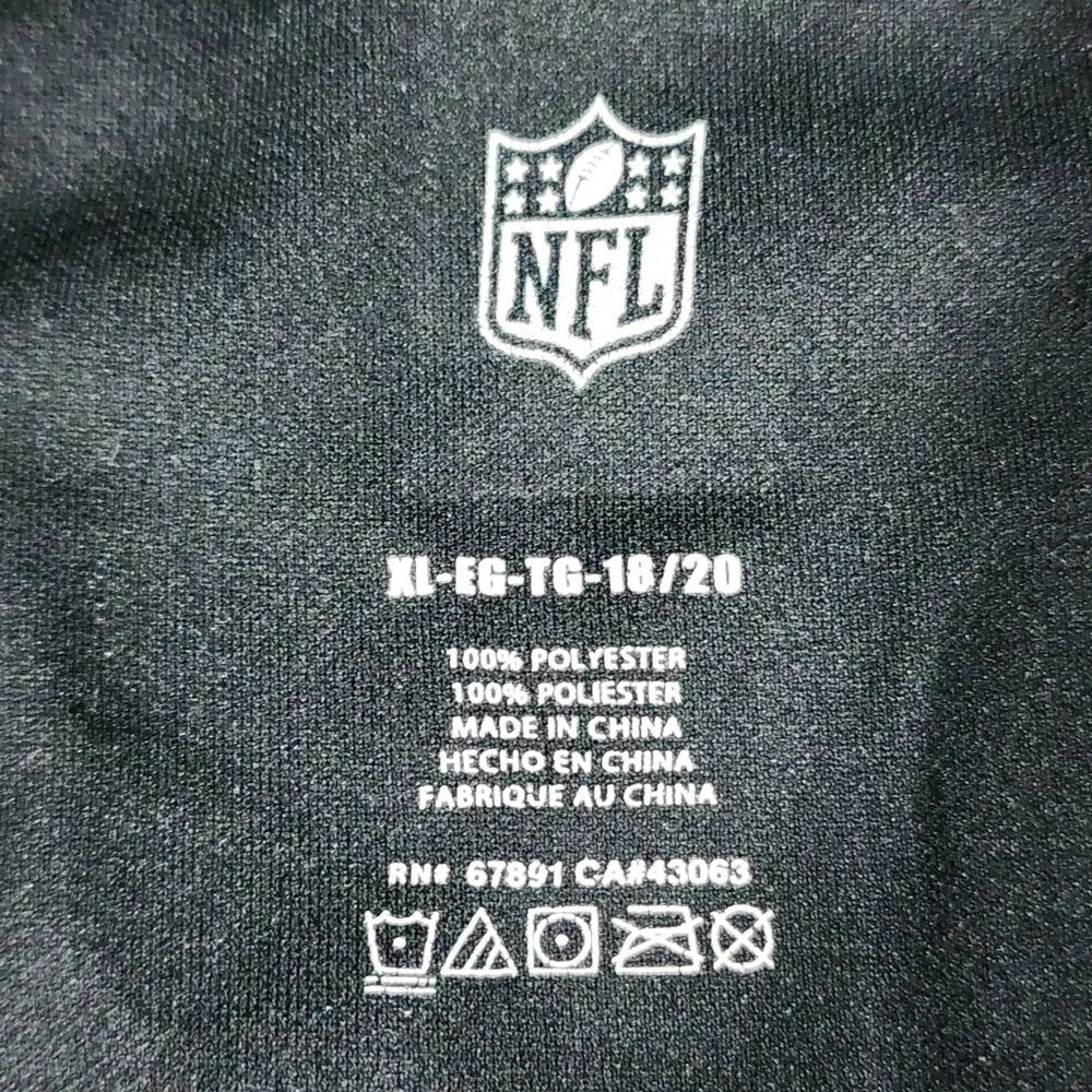 NFL Team Apparel Drew Brees Saints Jersey Kids XL Black Gold Number 9 Football